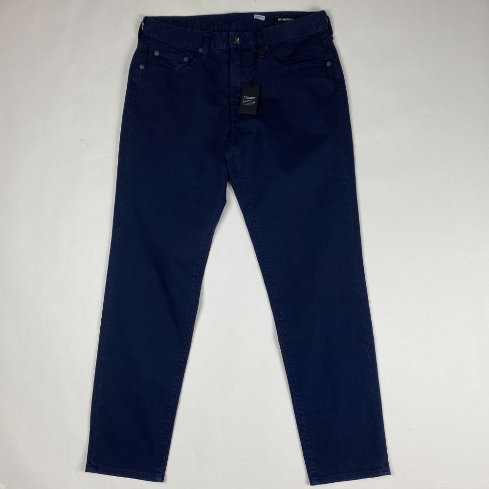 NWT Bonobos Athletic Jeans Men's 31 x 32 Blue Stretch Denim